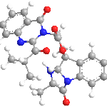 TryptoquivalineN-Deoxynortryptoquivalone-DeoxytryptoquivalineB-FumitremorginNweb3D