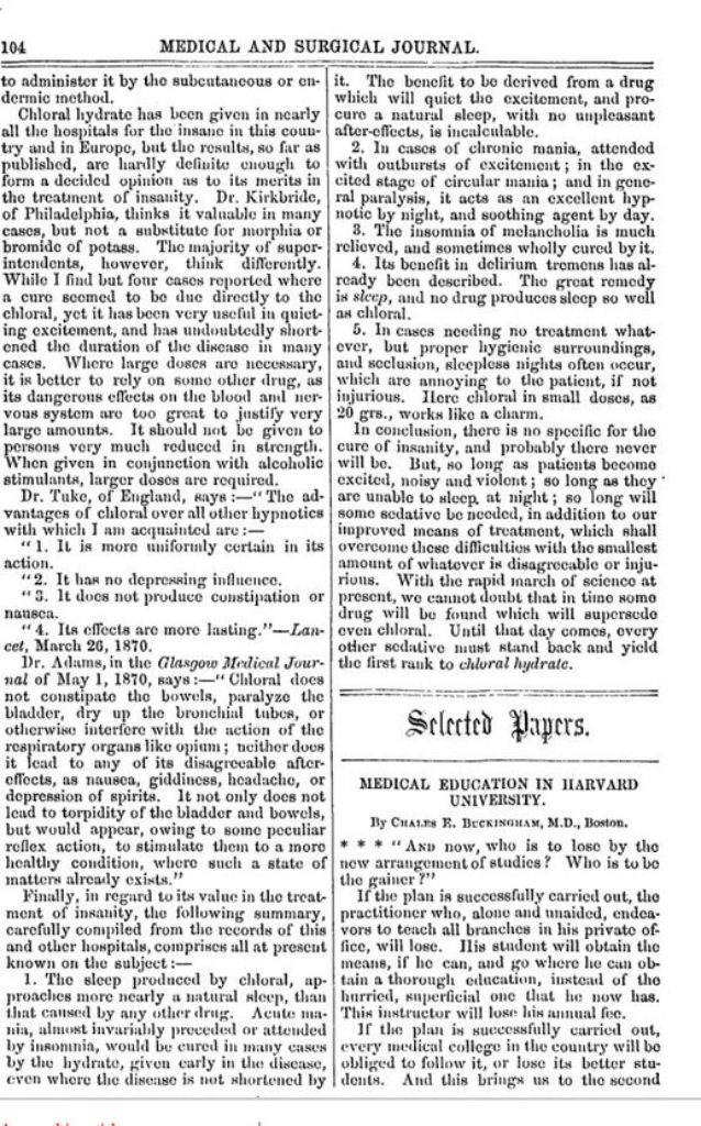 'white growth appeared at the outer portion of the moatus'